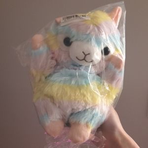 Alpacasso Amuse Hand Puppet plush Rainbow alpaca